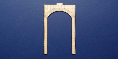 LCC 00-94 OO gauge retaining wall standard unit front panel